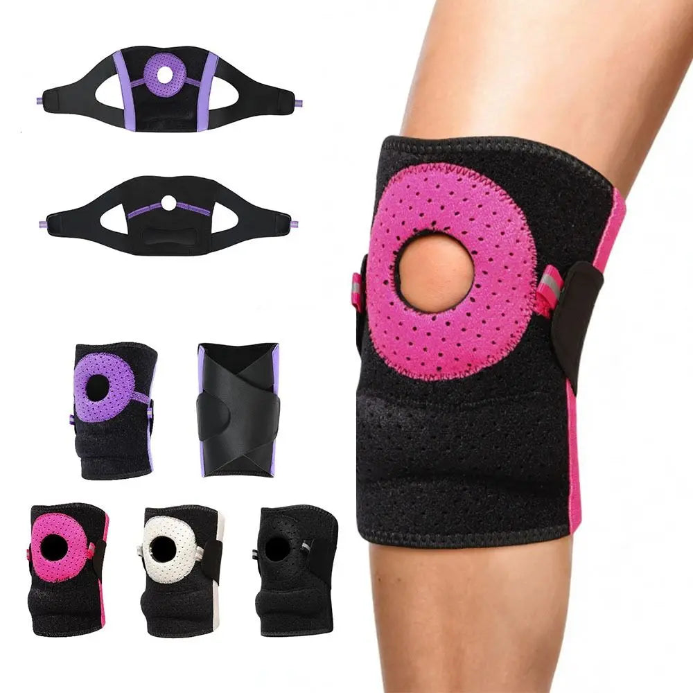 Adjustable Silicone Knee Brace – Breathable Anti-Slip Sports Support Sports Knee Brace PLUSH