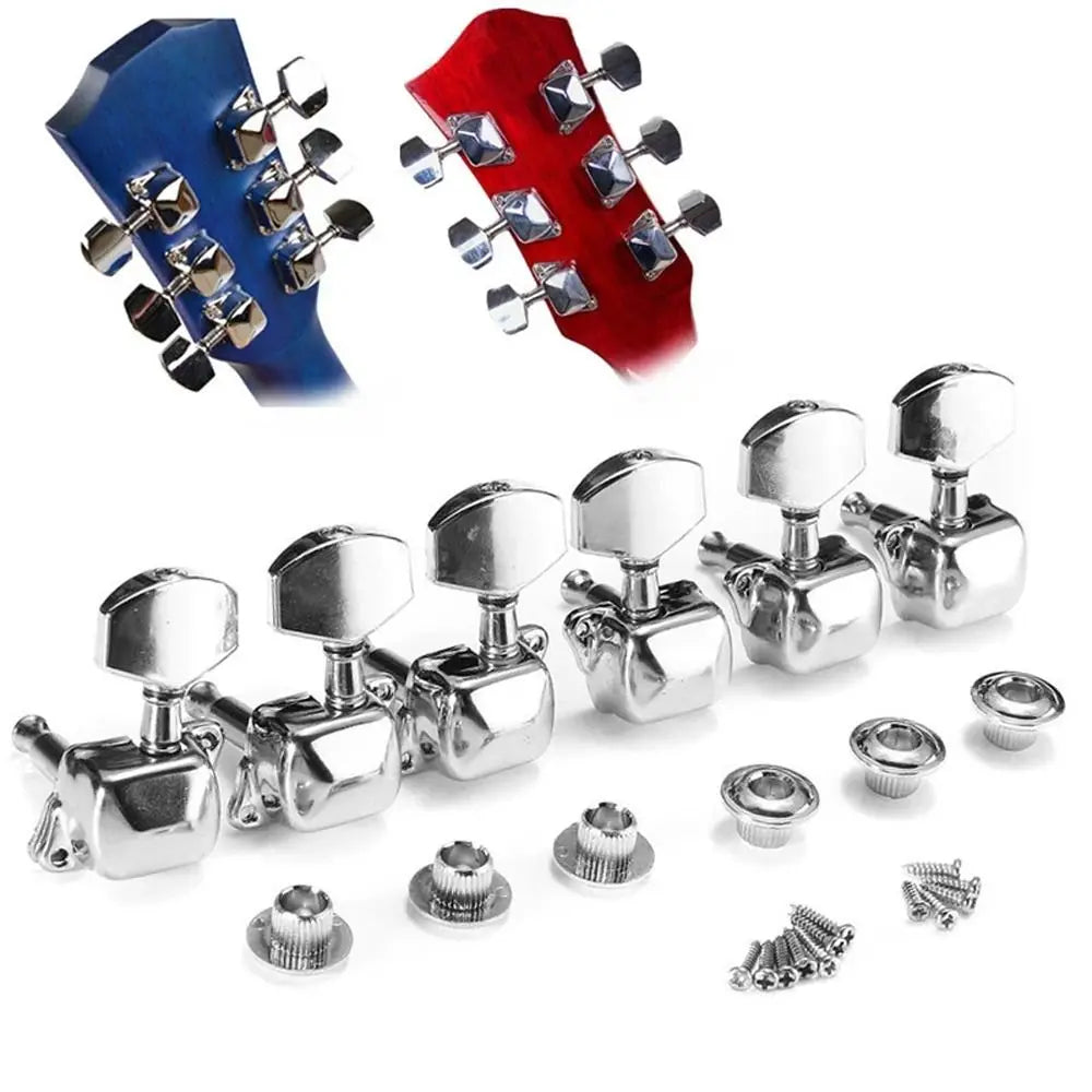 Semi-Closed Guitar Tuning Pegs 3L3R Zinc Alloy Machine Heads Guitar Tuning Pegs PLUSH