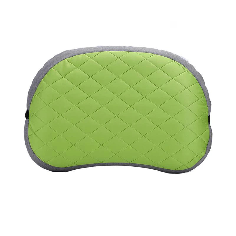 Ultralight Inflatable Camping Pillow – Washable Cover | MEXiZE Inflatable Camping Pillow PLUSH Green