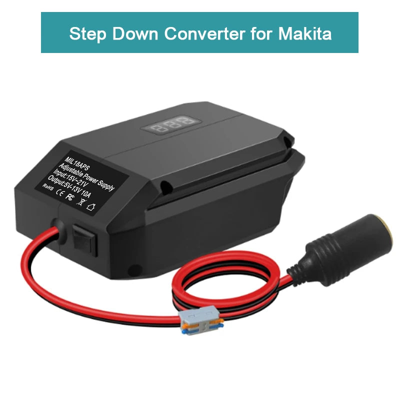 DC 18V to 12V Step-Down Converter for Makita Battery Adapter Voltage Converter Adapter PLUSH For Makita China Mainland