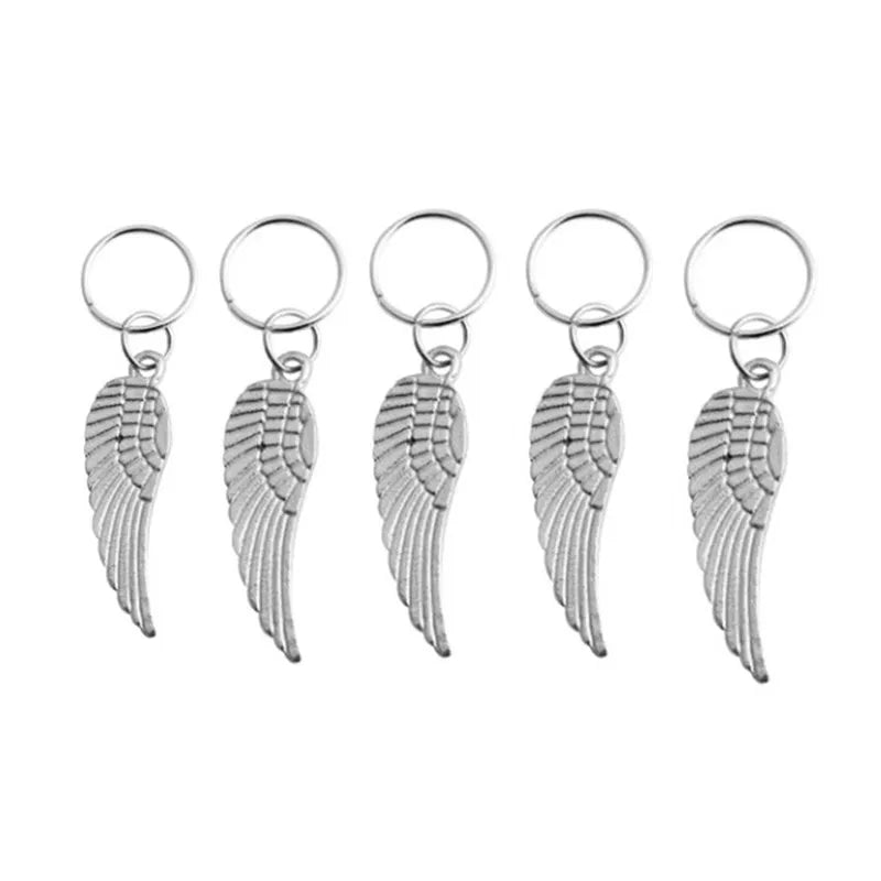 5-Piece Colorful Dreadlock Beads – Wooden Hair Rings & Cuffs Hair Braid Beads PLUSH 5pcs NO.33