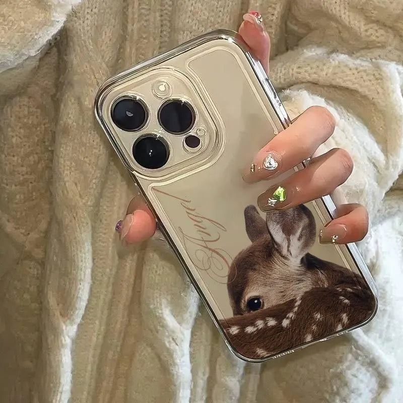 Deer Fawn Spotted iPhone Case – Shockproof Clear Cover Phone Case PLUSH