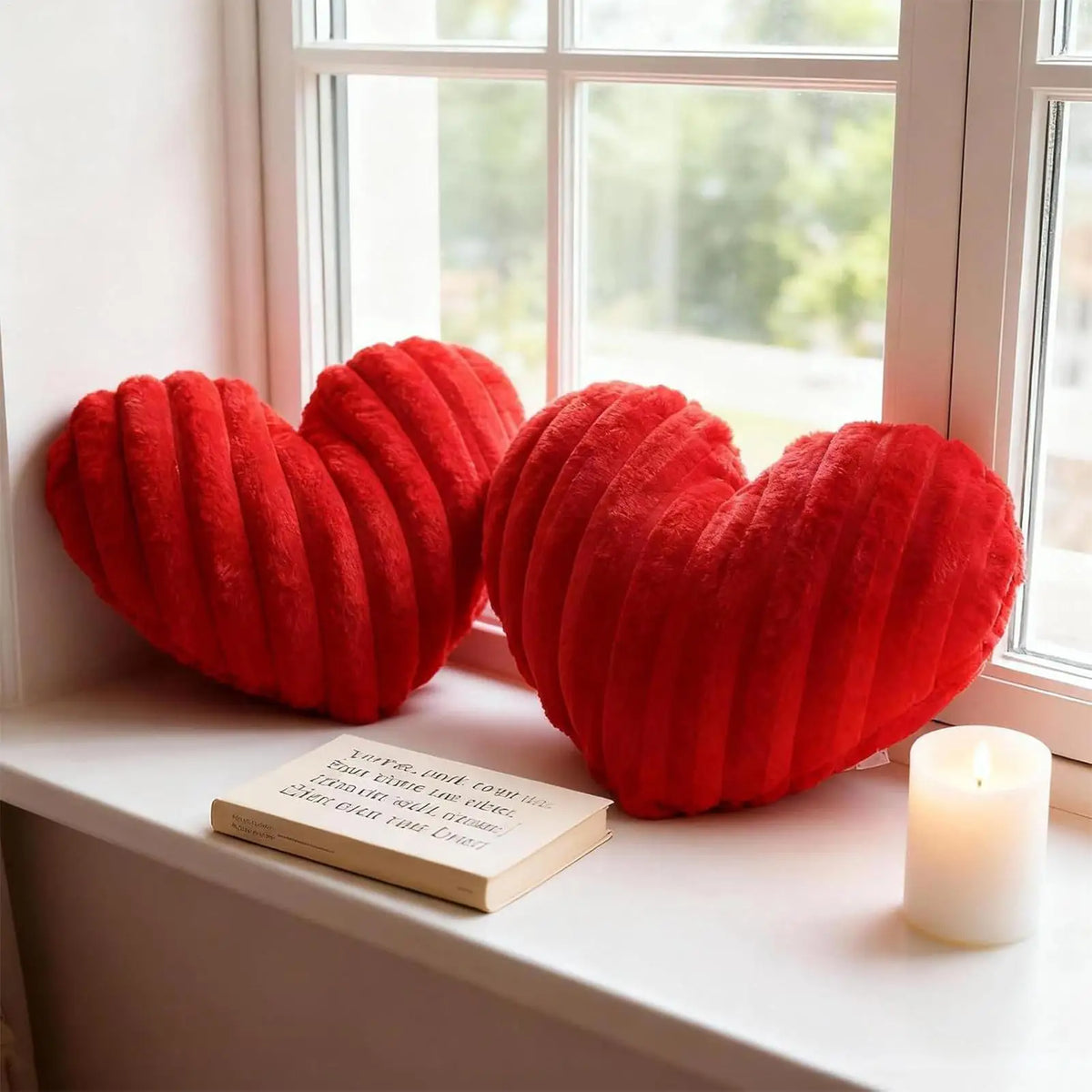 Heart-Shaped Plush Throw Pillow – Sofa & Bedroom Cushion Decorative Throw Pillow PLUSH