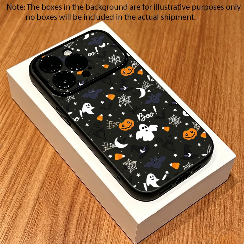 Halloween Cartoon iPhone Case – Shockproof Pumpkin Ghost Cover iPhone Phone Case PLUSH