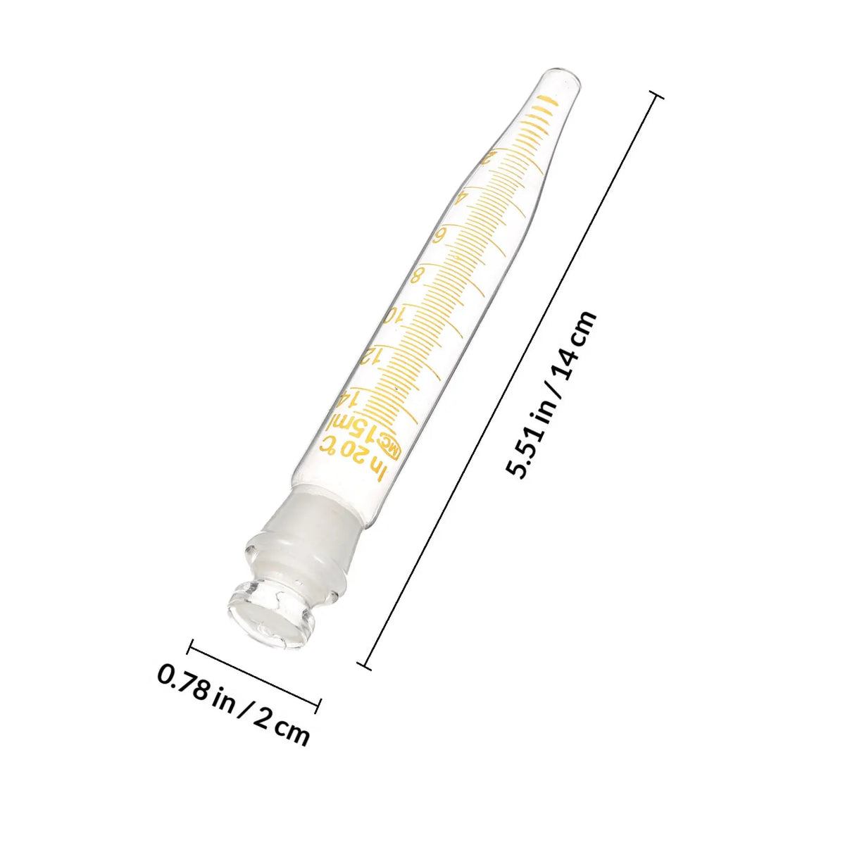 2pcs 15ml Glass Centrifuge Tubes with Sealed Cap | Lab Tubes Glass Centrifuge Tubes PLUSH