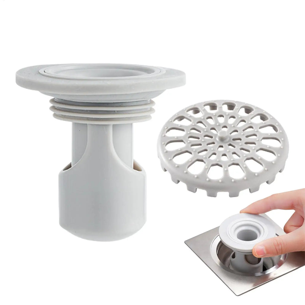 Anti-Odor Shower Floor Drain Plug & Hair Filter – ABS Floor Drain Plug PLUSH