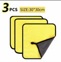 Microfiber Car Wash Towels 30x30cm – 3/5/10 Pack Microfiber Cleaning Towel PLUSH 3Pcs