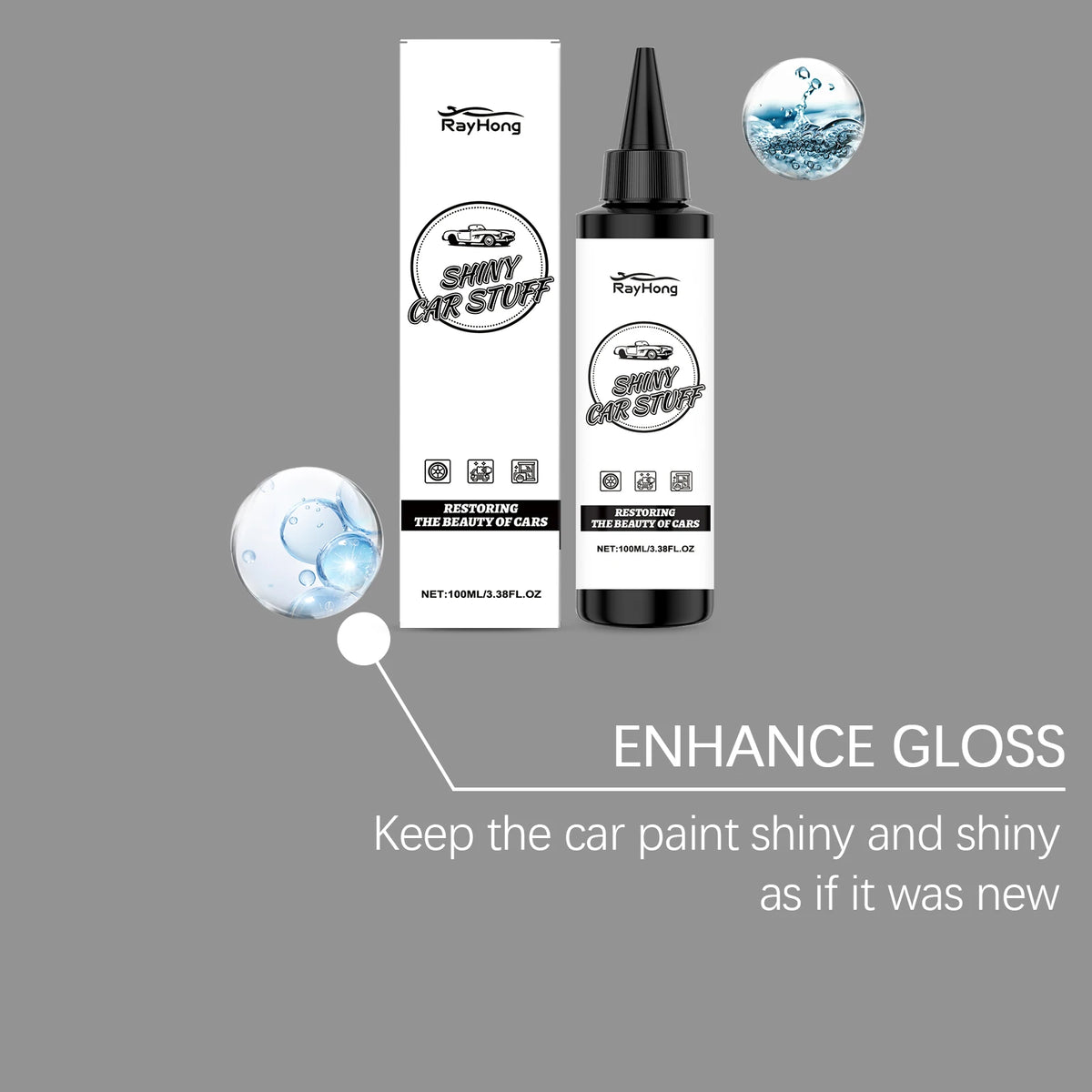 RayHong Nano Car Paint Restorer & Scratch Remover 100ml Car Paint Restorer PLUSH