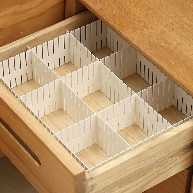 White Drawer Divider Partitions 4/8/12pcs – DIY Organizer Drawer Organizer PLUSH
