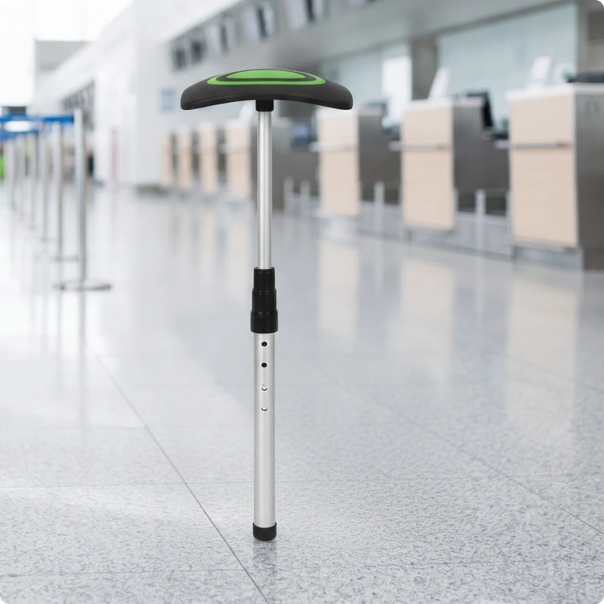 MagiDeal Golf Club Travel Support Rod – Telescopic, Lightweight Golf Travel Accessory PLUSH Silver Green