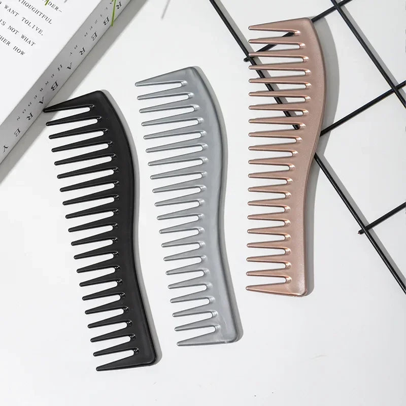 Wide Tooth Resin Comb for Curly, Thick & Wet Hair Styling Wide Tooth Comb PLUSH