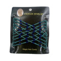 Vintage Disc Hair Clip – Korean Magic Comb & Elastic Rope Hair Clip PLUSH Blue