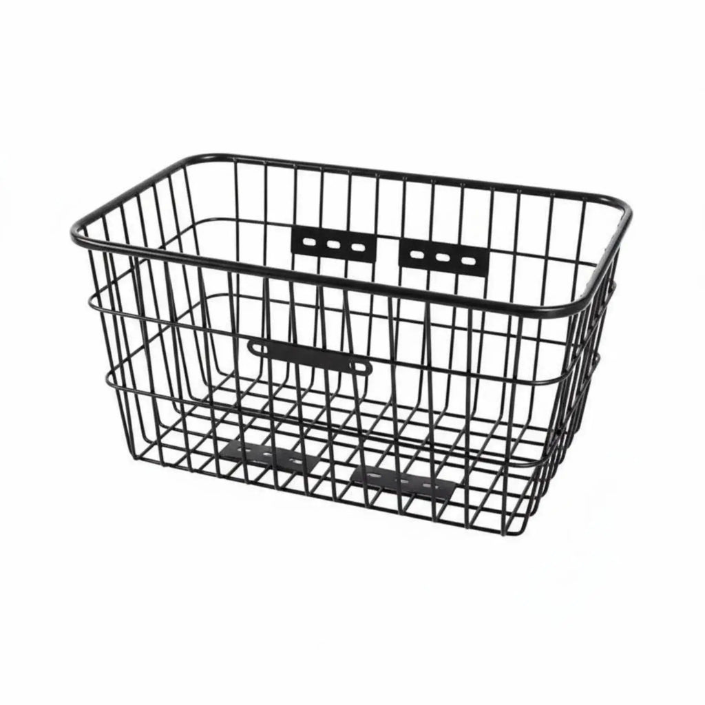 Steel Wire Bicycle Basket – Large Capacity Front & Rear Mount Bicycle Basket PLUSH