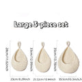 3pcs Macrame Boho Wall Hanging Baskets – Kitchen Storage Woven Storage Baskets PLUSH 3pc large size set E