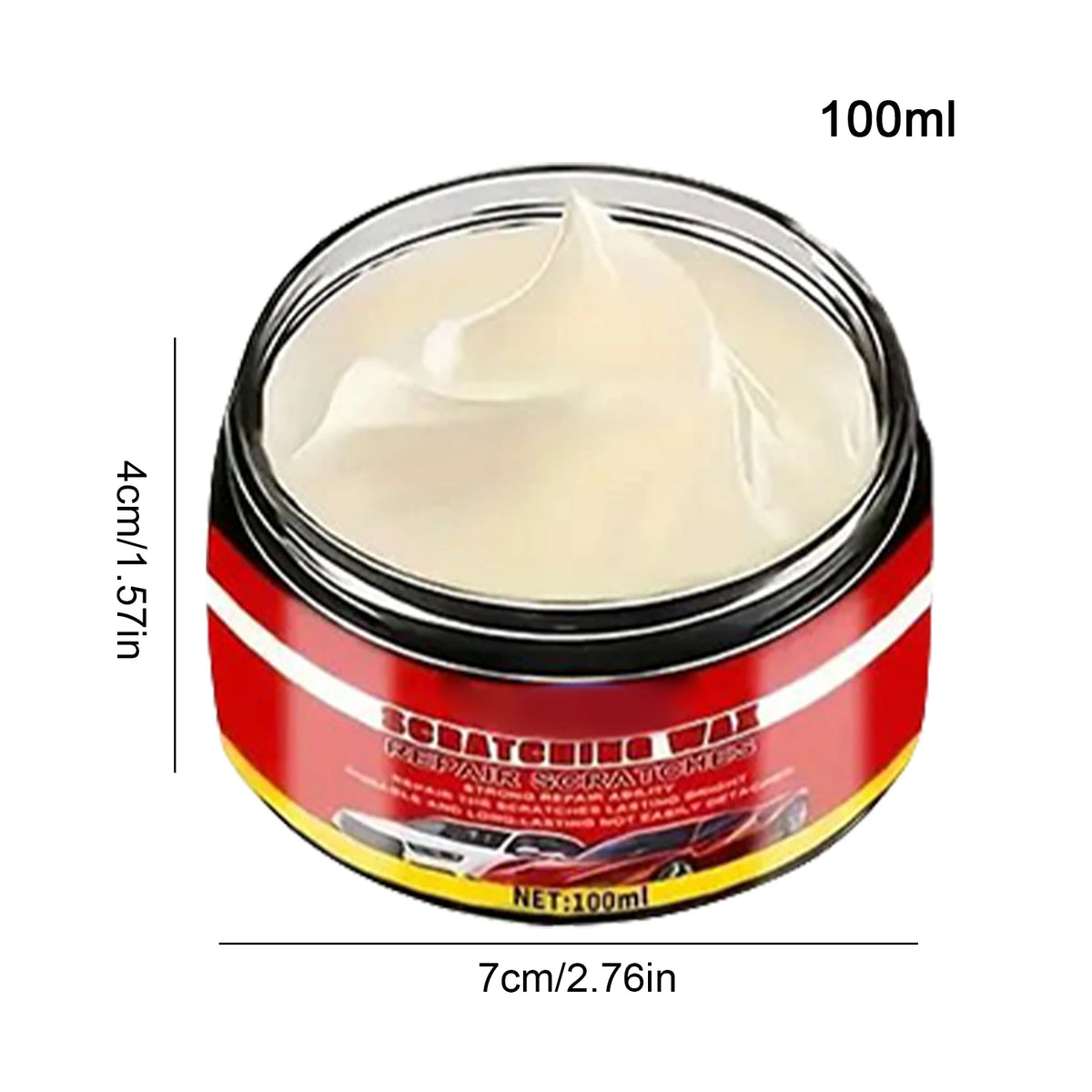 Car Scratch Remover Polish Wax – All-Color Paint Repair Car Polish Wax PLUSH 100ml Without sponge