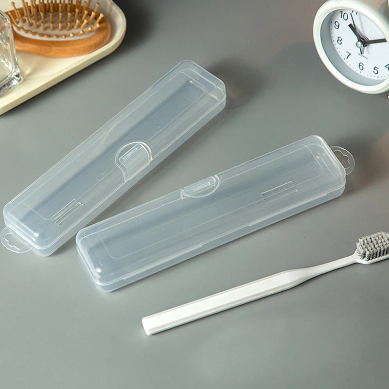 Transparent Travel Toothbrush Holder & Toothpaste Case Toothbrush Travel Case PLUSH