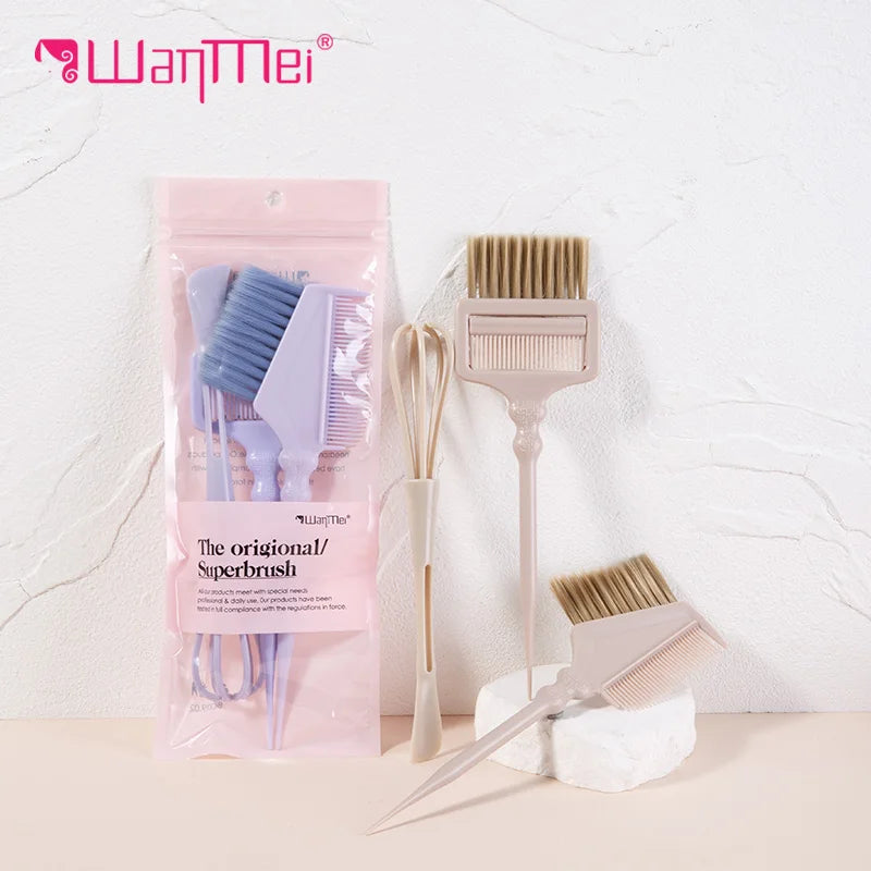 Hair Dye Brush Kit – 2 Brushes & Mixing Bowl | Salon & Home Hair Dye Tool Kit PLUSH