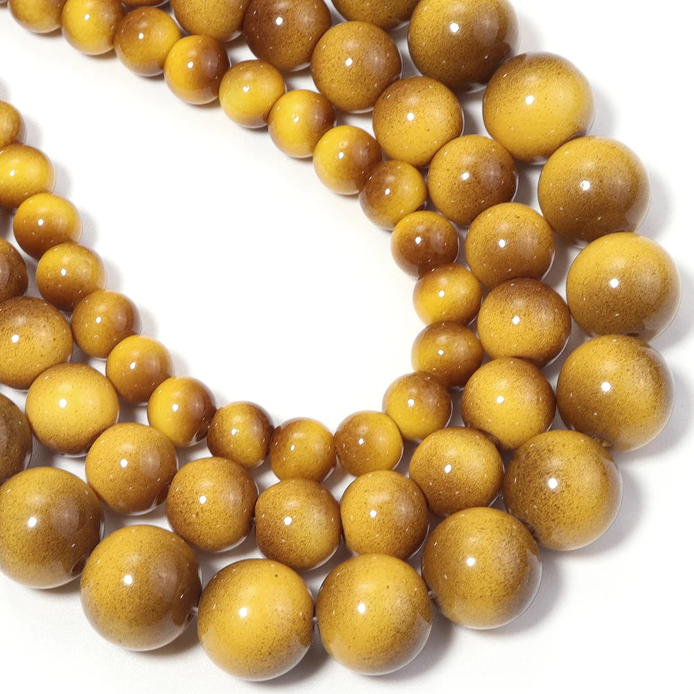 Tiger Eye Gold Glass Spacer Beads 6/8/10mm – DIY Jewelry Glass Spacer Beads PLUSH