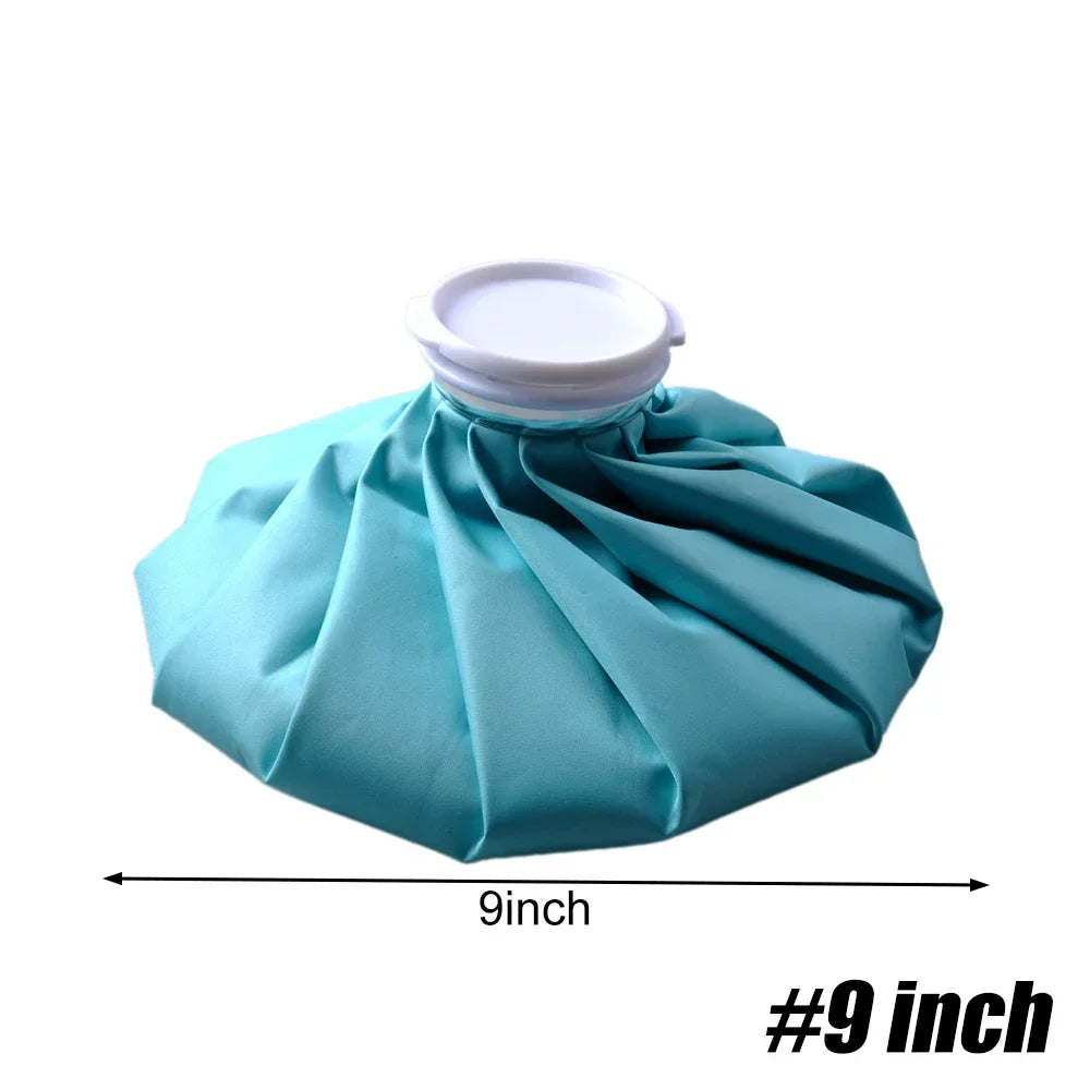 Reusable Ice Bag Hot & Cold Compress 6" 9" 11" – Knee & Head Hot Cold Ice Bag PLUSH Sky Blue-9inch