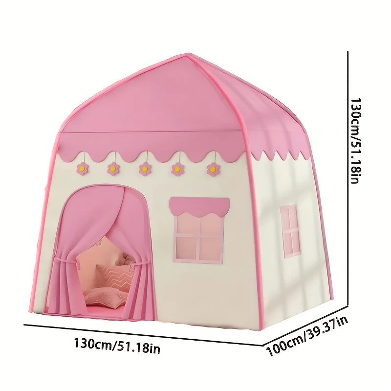Pink Flower Princess Play Tent for Kids – Playhouse Decor Kids Play Tent PLUSH