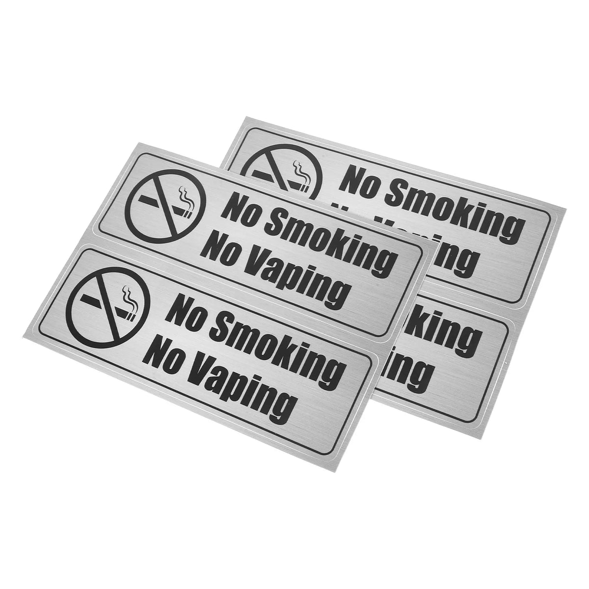 4-Pack No Smoking PVC Stickers – Wall, Door & Window Decals Signage Decal PLUSH