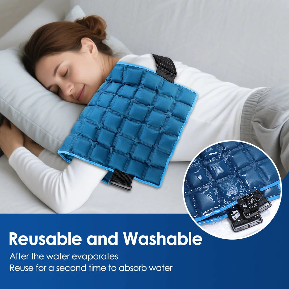 Large Reusable Hot & Cold Compress Wrap 13x22" Ice Pack Hot Cold Compress Wrap PLUSH