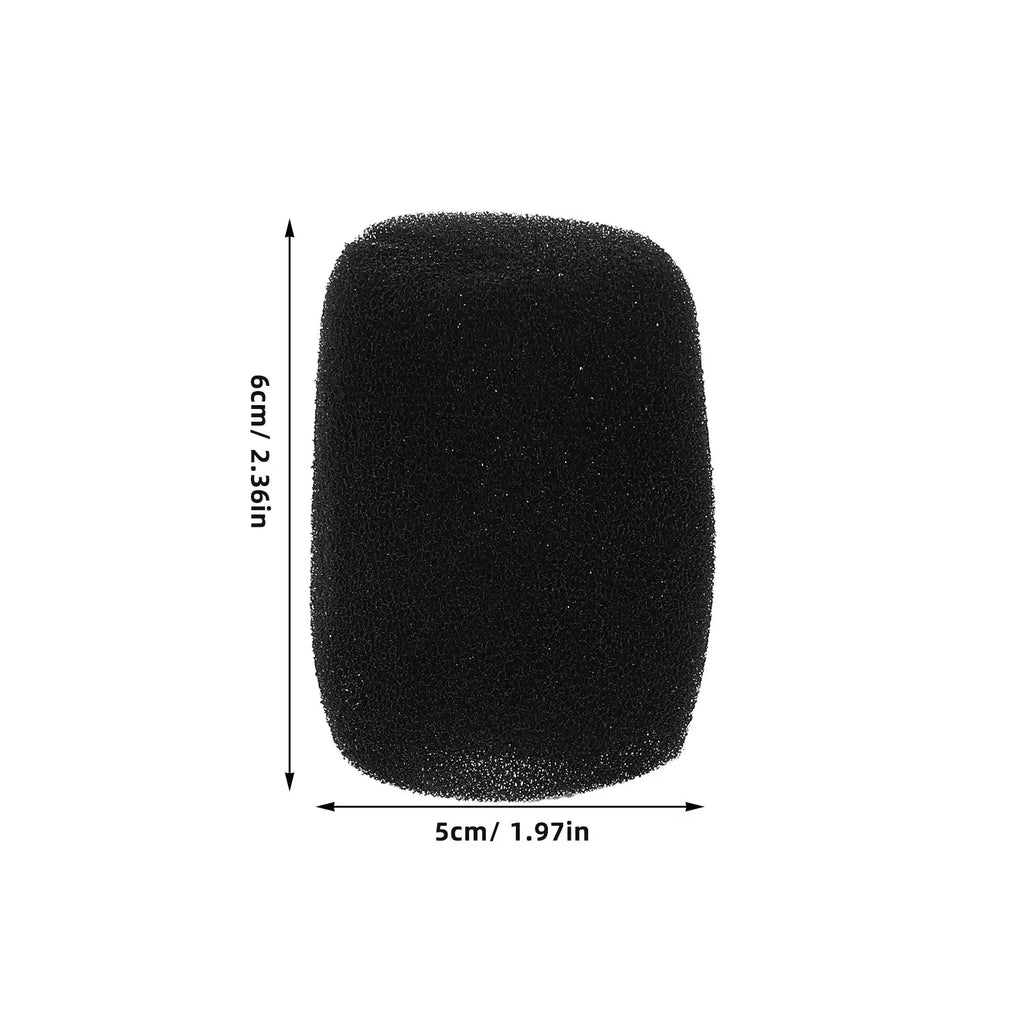 12-Pack Mic Foam Windscreen Covers – Universal Pop Filter Microphone Accessory PLUSH
