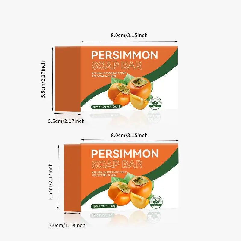 Persimmon Handmade Soap 100g – Natural Plant-Based Bar Natural Bar Soap PLUSH