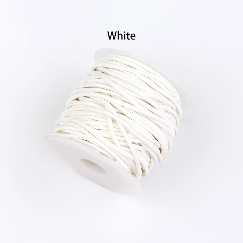 10 Yards 0.5mm Korea Waxed Thread – Leather & Bookbinding Waxed Craft Thread PLUSH white 0.5mm