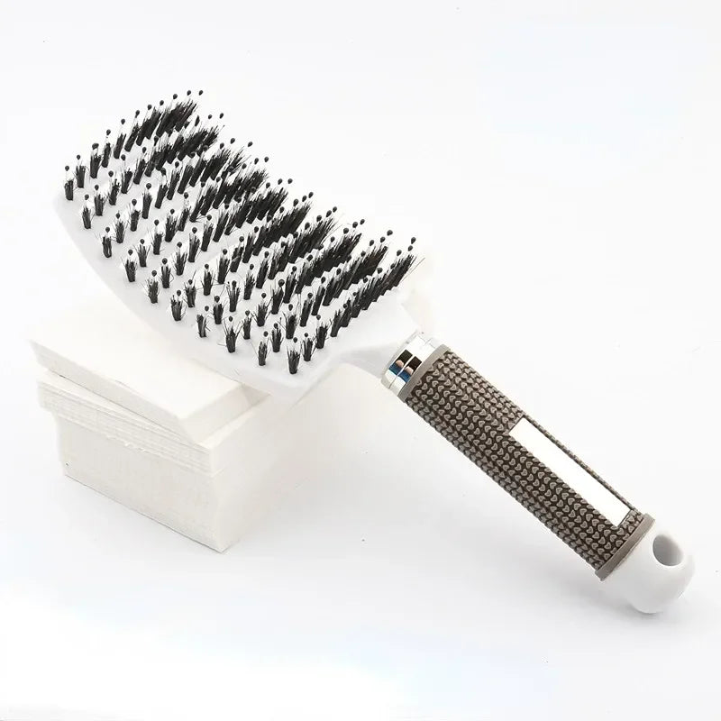 Magic Detangling Hair Comb & Scalp Massage Brush – 2 Styles Detangling Hair Comb PLUSH White 1