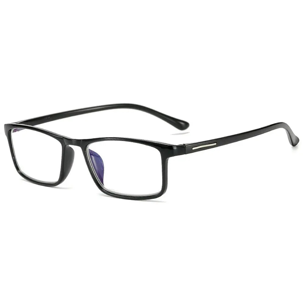 Ultralight Square Myopia Glasses – Anti-Reflective Unisex Frames Myopia Eyeglasses PLUSH black 400