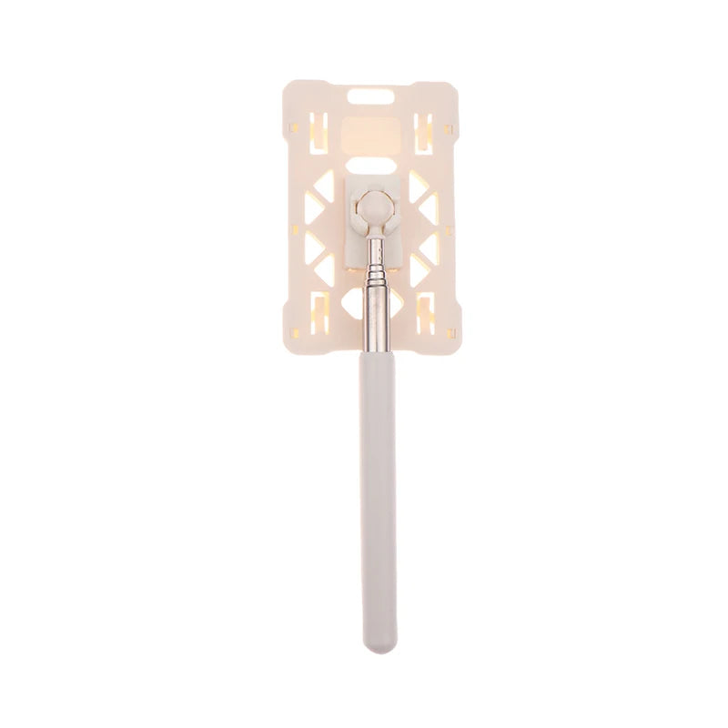 Telescopic Contactless Toll Card Holder Stick | Adjustable Rod Car Card Holder Stick PLUSH White