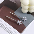 Floral Rhinestone Metal Hair Clips for Women – 2pcs Set Hair Clips PLUSH 2Pcs