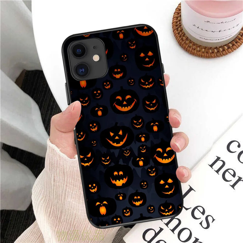 Halloween iPhone Case – Soft TPU Shockproof Matte Cover Phone Case PLUSH -5 For iPhone 14 Plus