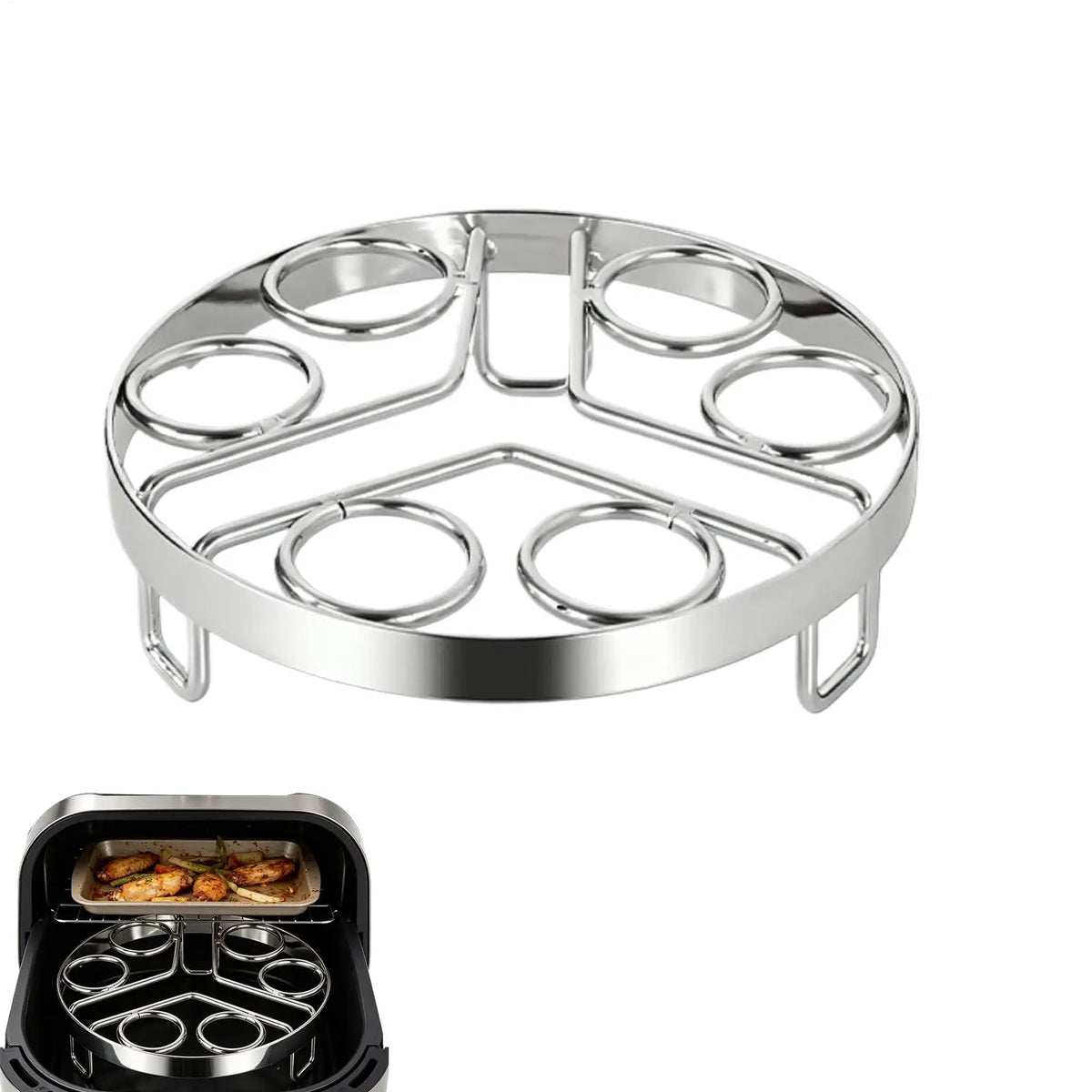 Stainless Steel Egg Steamer Rack Trivet – Multi-Use Stand Steamer Rack Trivet PLUSH