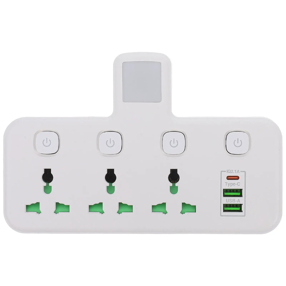 Power Strip USB-C Flat Plug 14 Outlets Travel Charging Station Travel Power Strip PLUSH