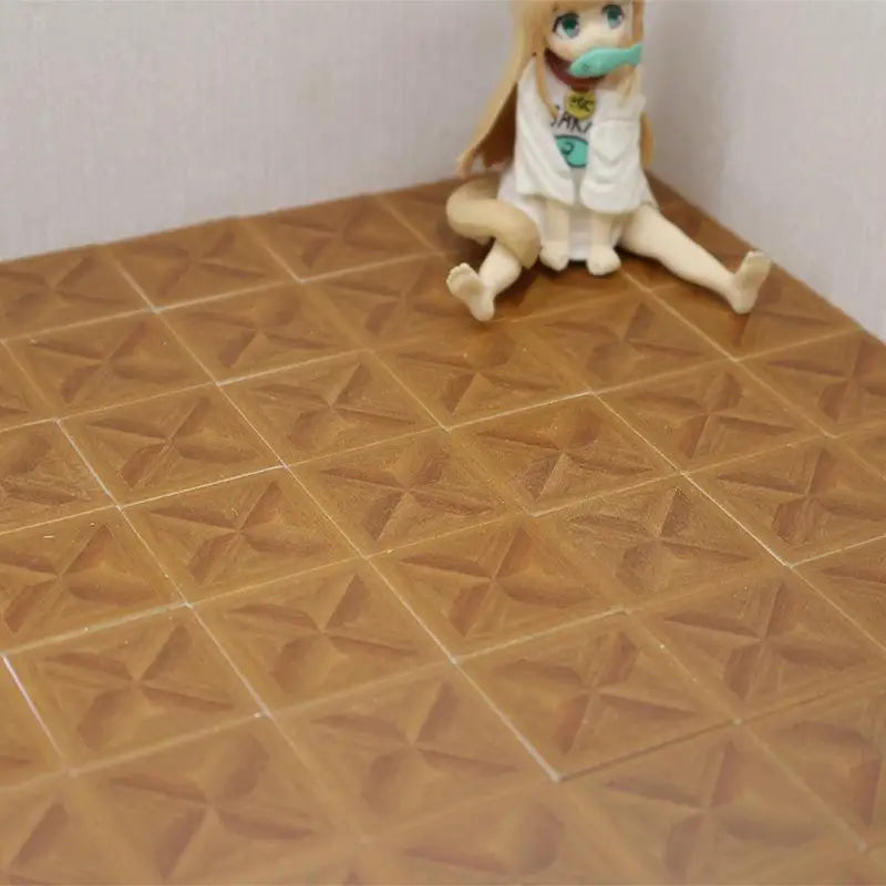 Miniature French Flower Tile Bricks for Dollhouse Floor 10pcs Dollhouse Accessories PLUSH