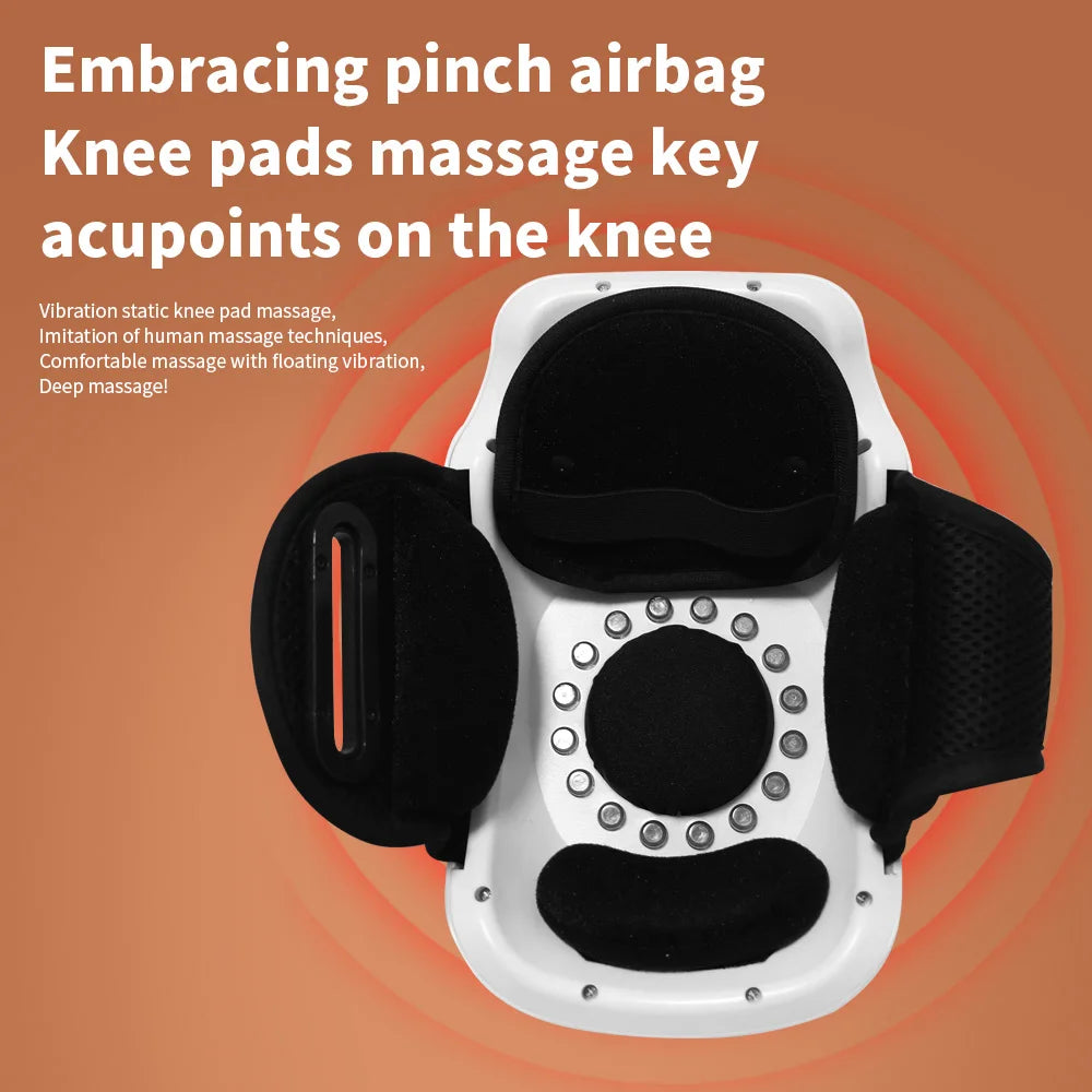 Wireless Electric Knee Massager with Heat | Portable Wrap Electric Knee Massager PLUSH