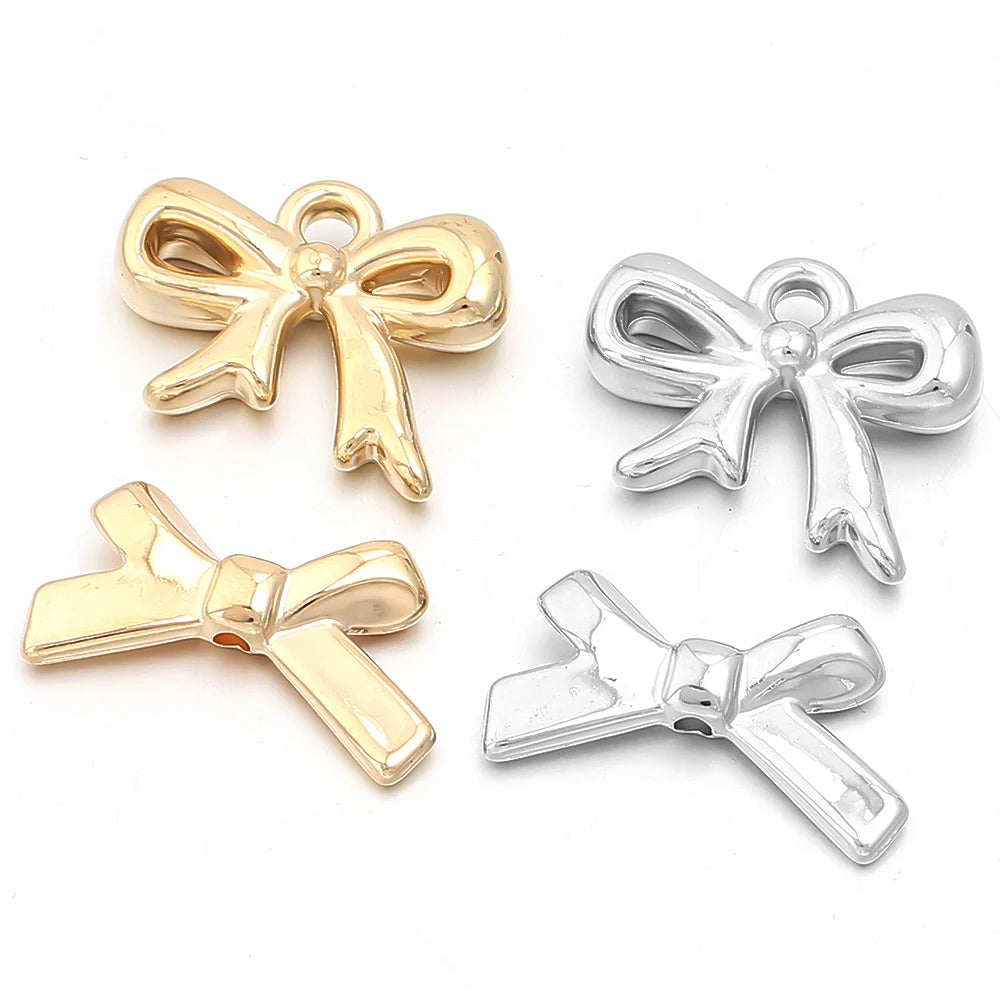 30pcs CCB Bowknot Spacer Beads – DIY Jewelry Bow Charms Jewelry Spacer Beads PLUSH