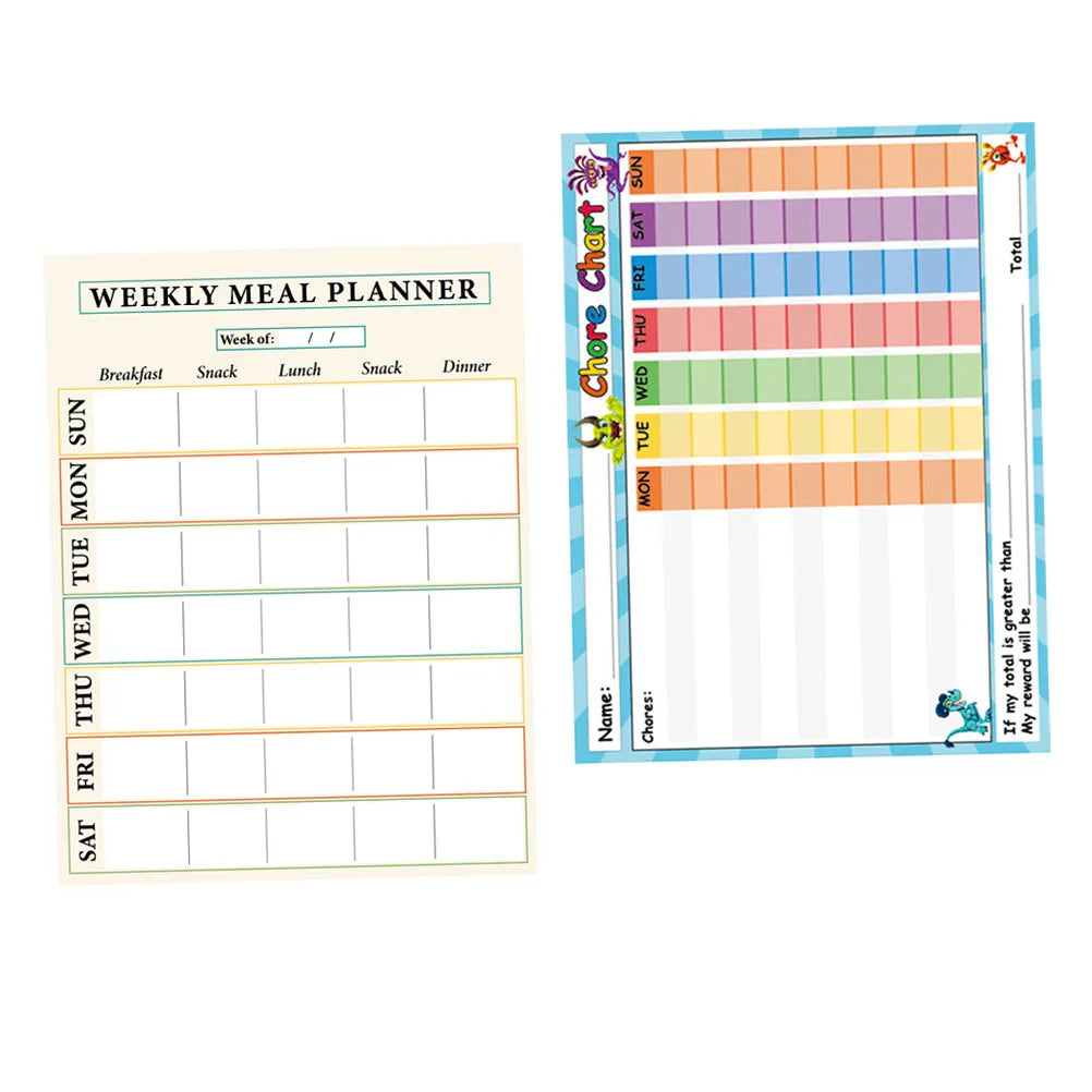 2-Pack Dry Erase Behavior Chart Whiteboard Stickers for Kids Whiteboard Sticker Chart PLUSH Default Title