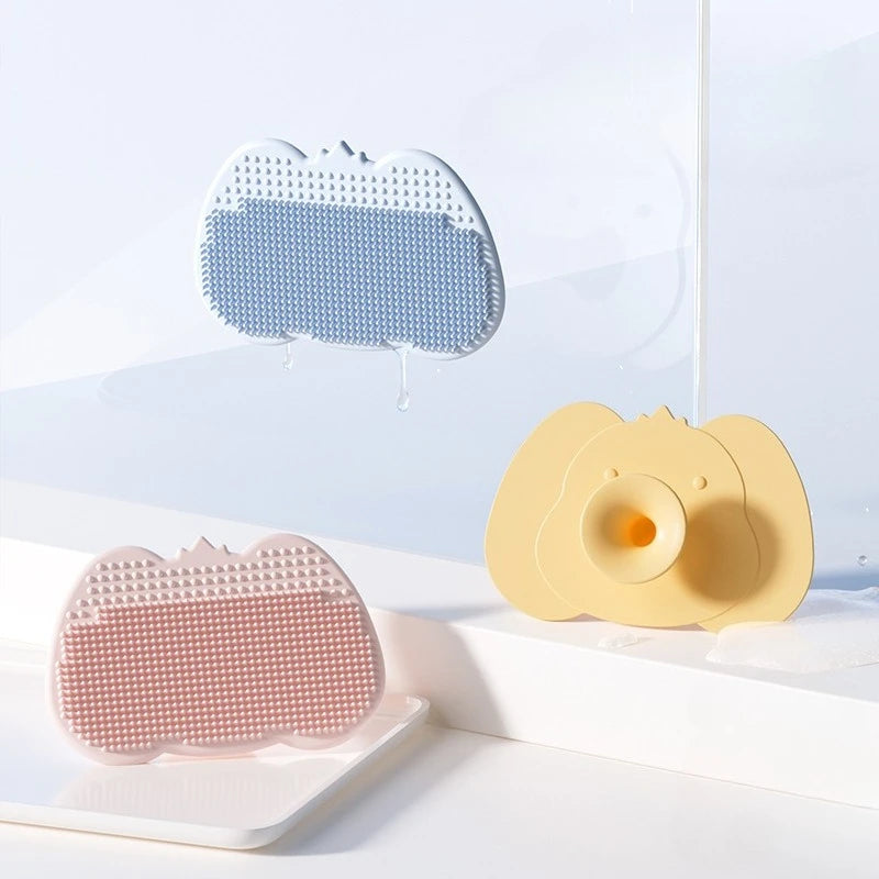 Baby Silicone Hair Wash Brush – Scalp Massage & Cleansing Baby Bath Brush PLUSH