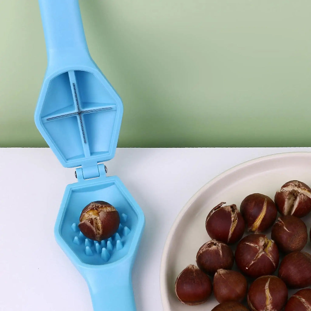 Stainless Steel Nut Cracker – Chestnut & Walnut Shelling Tool Nut Cracker Tool PLUSH
