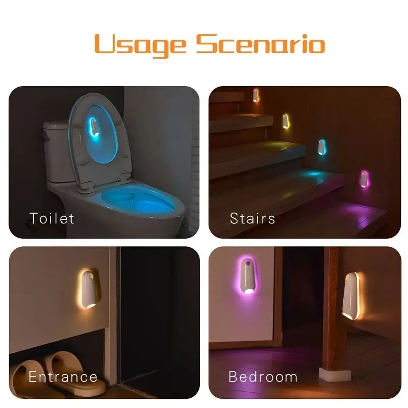 Motion Sensor Night Light – 7 Color Mushroom LED Lamp Motion Sensor Night Light PLUSH