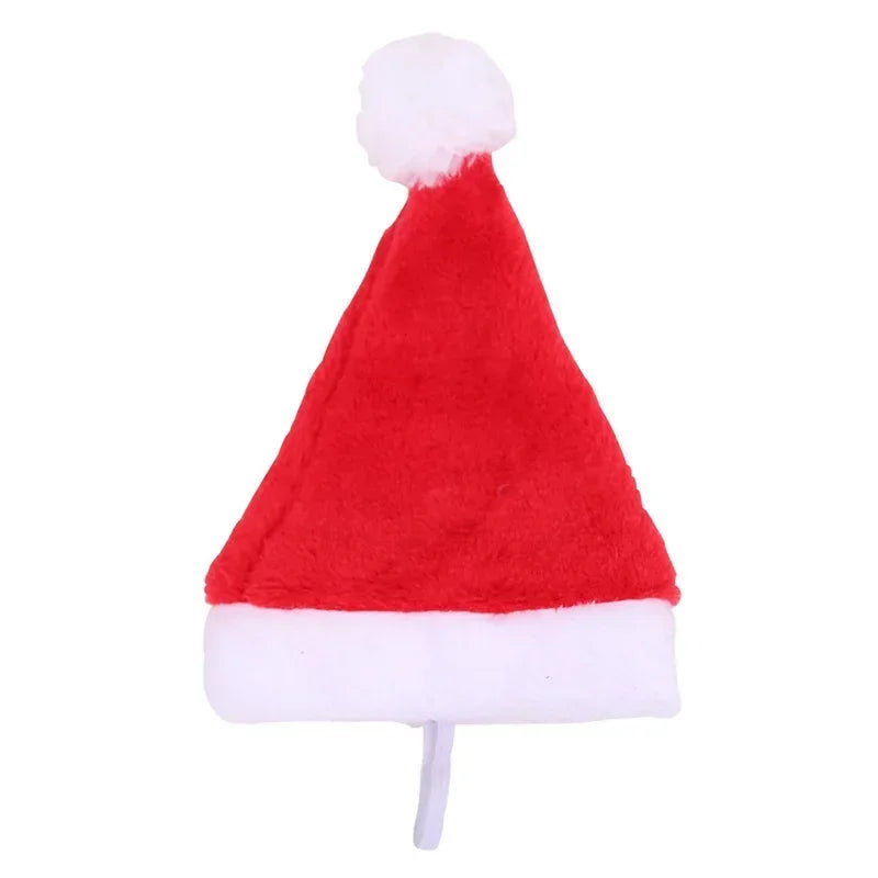 Red Plush Santa Hat for Dogs – Christmas Pet Costume Accessory Pet Costume Hat PLUSH red 1pcs
