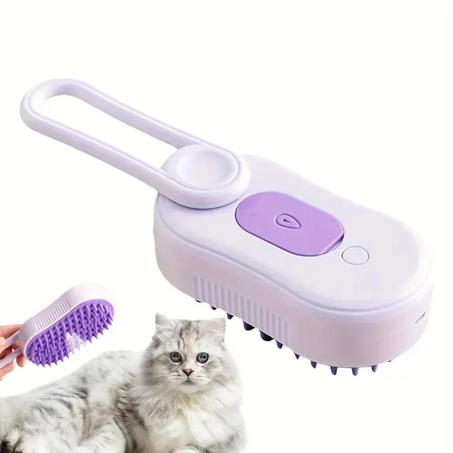 Foldable Pet Grooming Brush – Silicone Bristles Cats & Dogs Pet Grooming Brush PLUSH