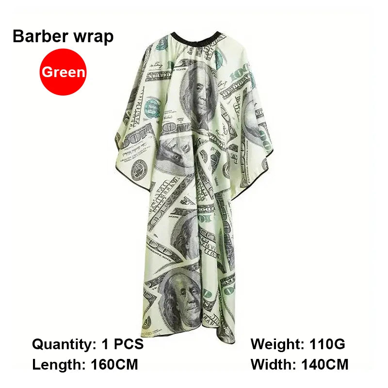Professional Haircutting Kit – Cape, Apron & Neck Duster Brush Barber Haircutting Kit PLUSH W155