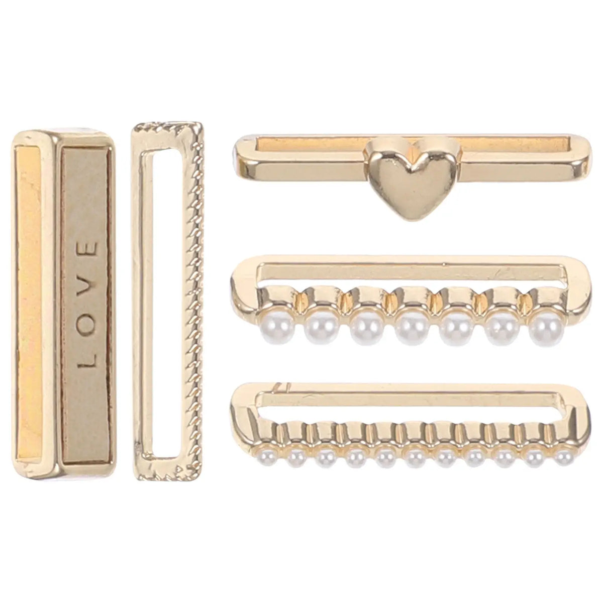 5Pcs Alloy Watch Band Charm Decorative Rings for Smartwatch Watch Band Charms PLUSH
