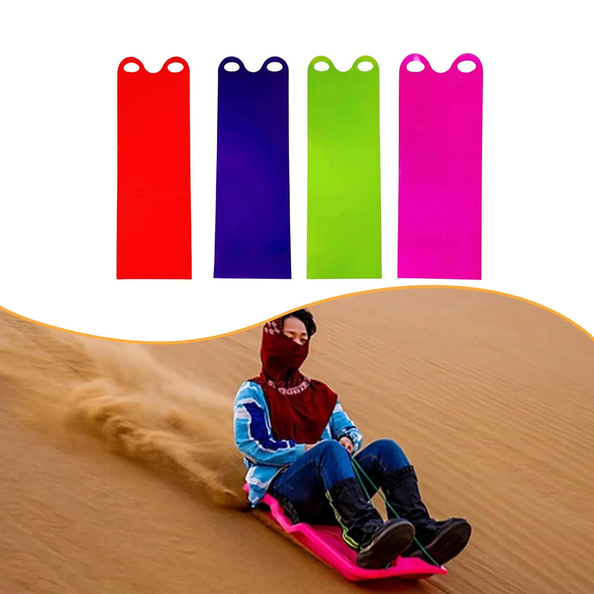 Tooyful Roll-Up Snow Sled Mat – Portable for Kids & Adults Snow Sled Mat PLUSH