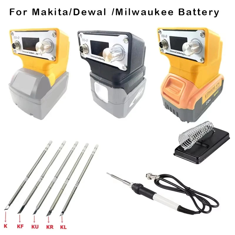 ZWINCKY T12 Wireless Soldering Station – 18V Makita Dewalt Milwaukee Soldering Station PLUSH
