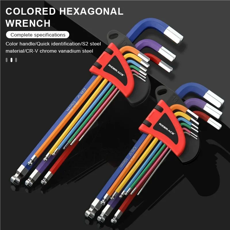 Bicycle Hex Key Set – MTB Bike Repair Tool Kit S2 CR-V Steel Bike Hex Key Set PLUSH